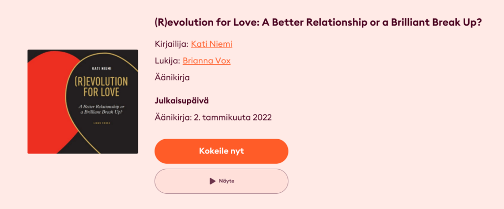 (R)evolution for Love äänikirja englanniksi (Audio Book - Storytel)