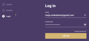 Rakkauden (r)evoluutio -sovellus: App Log In -sisäänkirjautuminen nettiselaimella