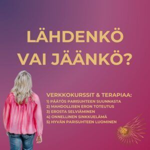 Lähdenkö vai jäänkö? Eropäätös ja avioeron toteutus -verkkokurssit