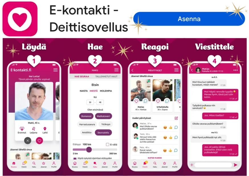 E-Kontakti, EKontakti, E Kontakt treffisivusto deitit treffit, deitti, kokemuksia, hinta, maksu, alennuskoodi